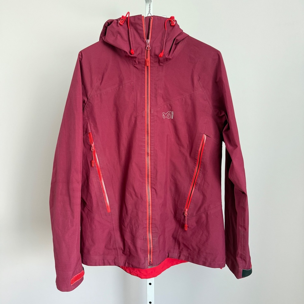 Millet Women's Maroon Waterproof Rain Jacket
